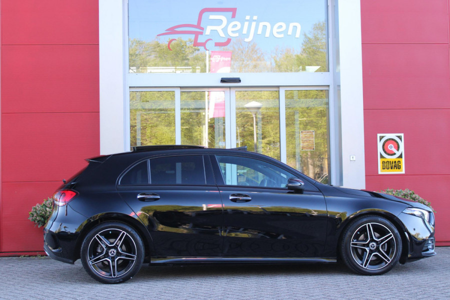 Mercedes-Benz A-Klasse 180 BUSINESS SOLUTION AMG | PANORAMA SCHUIF/KANTEL DAK | SFEER VERLICHTING | ELEKTRISCH VERSTELBARE VOORSTOELEN MET GEHEUGEN FUNCTIE | STOEL VERWARMING OP BEIDE VOORSTOELEN | MULTIBEAM LED KOPLAMPEN | ACHTERUITRIJ CAMERA | APPLE CARPLAY/ANDROID AUTO | NAVIGATIE | KEYLESS GO | CRUISE CONTROL | NIGHT PAKKET | VERKEERSLICHTEN WEERGAVE | 17" LICHTMETALEN VELGEN AMG | HEMELBEKLEDING ZWART | MBUX MULTIMEDIA SYSTEEM | SPORTSTOELEN | PARKEERSENSOREN VOOR + ACHTER |