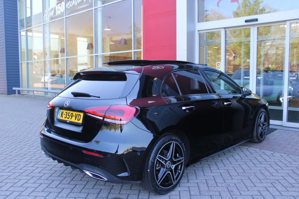 Mercedes-Benz A-Klasse 180 BUSINESS SOLUTION AMG | PANORAMA SCHUIF/KANTEL DAK | SFEER VERLICHTING | ELEKTRISCH VERSTELBARE VOORSTOELEN MET GEHEUGEN FUNCTIE | STOEL VERWARMING OP BEIDE VOORSTOELEN | MULTIBEAM LED KOPLAMPEN | ACHTERUITRIJ CAMERA | APPLE CARPLAY/ANDROID AUTO | NAVIGATIE | KEYLESS GO | CRUISE CONTROL | NIGHT PAKKET | VERKEERSLICHTEN WEERGAVE | 17" LICHTMETALEN VELGEN AMG | HEMELBEKLEDING ZWART | MBUX MULTIMEDIA SYSTEEM | SPORTSTOELEN | PARKEERSENSOREN VOOR + ACHTER |
