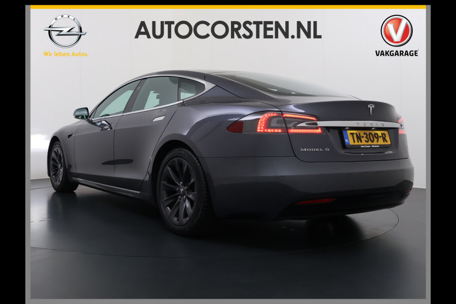 Tesla Model S 75D 476pk 4x4 Leer Pano-Dak AutoPilot Exhanced Intelligente Luchtvering Carbon-afw. El.Stoelen/Geheugen Navi Pdc-A+Voor pakket E 19" 1e eigenaar Orgineel Nederlandse auto, prijs incl BTW 98K nieuw !