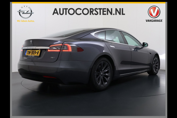 Tesla Model S 75D 476pk 4x4 Leer Pano-Dak AutoPilot Exhanced Intelligente Luchtvering Carbon-afw. El.Stoelen/Geheugen Navi Pdc-A+Voor pakket E 19" 1e eigenaar Orgineel Nederlandse auto, prijs incl BTW 98K nieuw !
