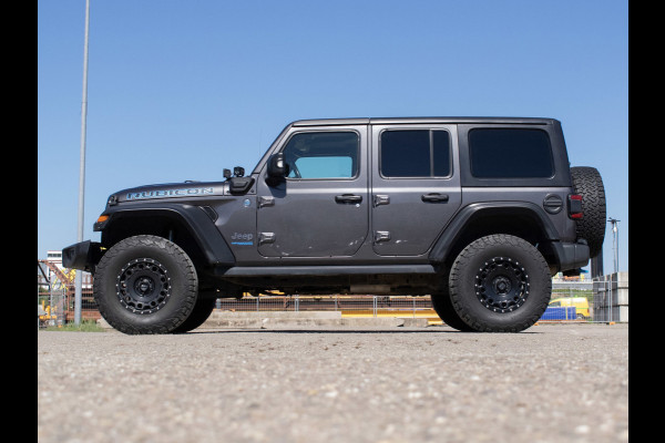 Jeep Wrangler Unlimited 4xe 380 Rubicon (APPEL CARPLAY,HARDTOP,NAVI,VERHOODG,BILSTEIN-SCHOKDEMPERS,KMC VELGEN,EXTRA VERLICHTING)