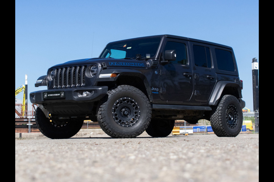 Jeep Wrangler Unlimited 4xe 380 Rubicon (APPEL CARPLAY,HARDTOP,NAVI,VERHOODG,BILSTEIN-SCHOKDEMPERS,KMC VELGEN,EXTRA VERLICHTING)