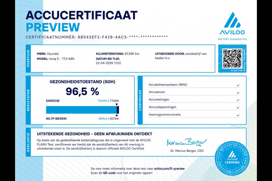 Hyundai IONIQ 5 Connect+ AWD 77.4 kWh SOh 96,5% LEER NAVI STOELKOEL 87000KM!!!
