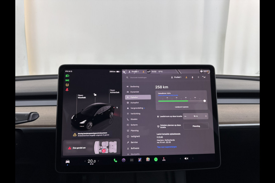 Tesla Model 3 Standard RWD Plus 60 kWh (⚠️electric motor makes a scraping noise ⚠️) [ 3-Fase-11kW ] {SOH-88%]  (INCL-BTW) Aut. *PANO | AUTOPILOT | LEATHER | KEYLESS | FULL-LED | MEMORY-PACK | TOPVIEW | DAB | CARPLAY | DIGI-COCKPIT | LANE-ASSIST | COMFORTSEATS | 19"ALU*