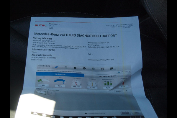 Mercedes-Benz EQC 400 4MATIC Business Solution AMG 80 kWh | Schuifdak | Trekhaak | Head-Up Display | Burmester | 360 Camera | NL-Auto |