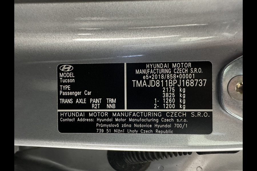 Hyundai Tucson 1.6 T-GDI HEV Comfort Smart (INCL-BTW) *FULL-LED | ADAPTIVE-CRUISE | HEATED-COMFORTSEATS | KEYLESS | CAMERA | DIGI-COCKPIT | PRIVACY-GLASS | SHIFTPADDLES | ECC | PDC | 17''ALU*