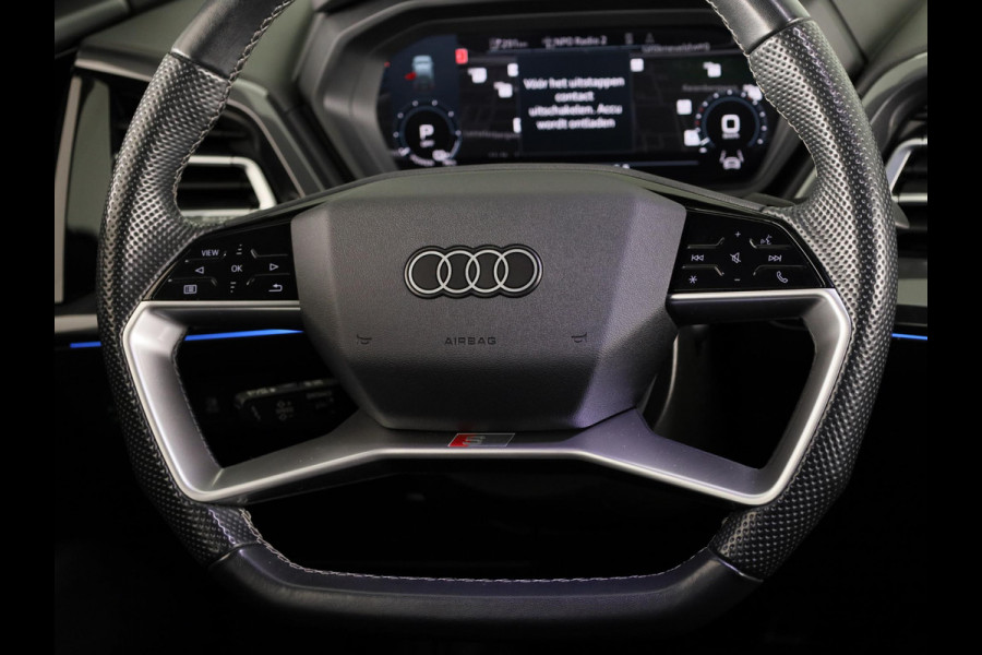 Audi Q4 Sportback e-tron 50 quattro S edition 77 kWh 299pk | SOH 94% | Panoramadak | Matrix | Sonos Audio 21 inch Lichtmetalen velgen | Sportstoelen |