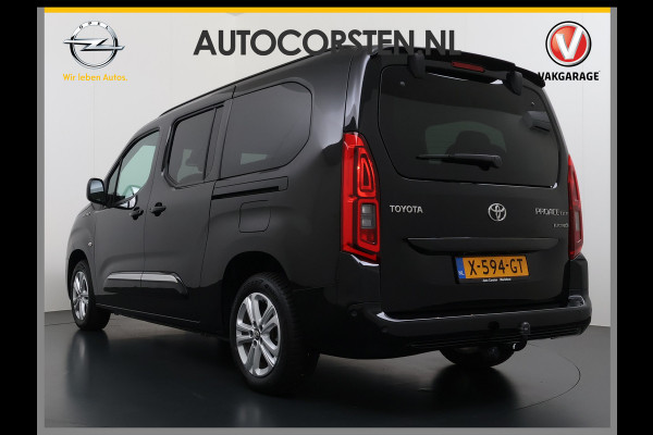 Toyota PROACE CITY Verso Electric AUT. 7persoons !Active Long Navi Camera Trekhaak Klapraam-in-klep PDC-a+v LM Dual-ECC 2-Schuifdeuren Cruise ESP Bordherkenning ABS Connect Visio Park 1 Smartphone-Oplader Dakrails Priv.Glas  50 kWh 3 fase 11kw lader ! Orig. NLse auto 1e eigenaar € 54.000 nieuw
