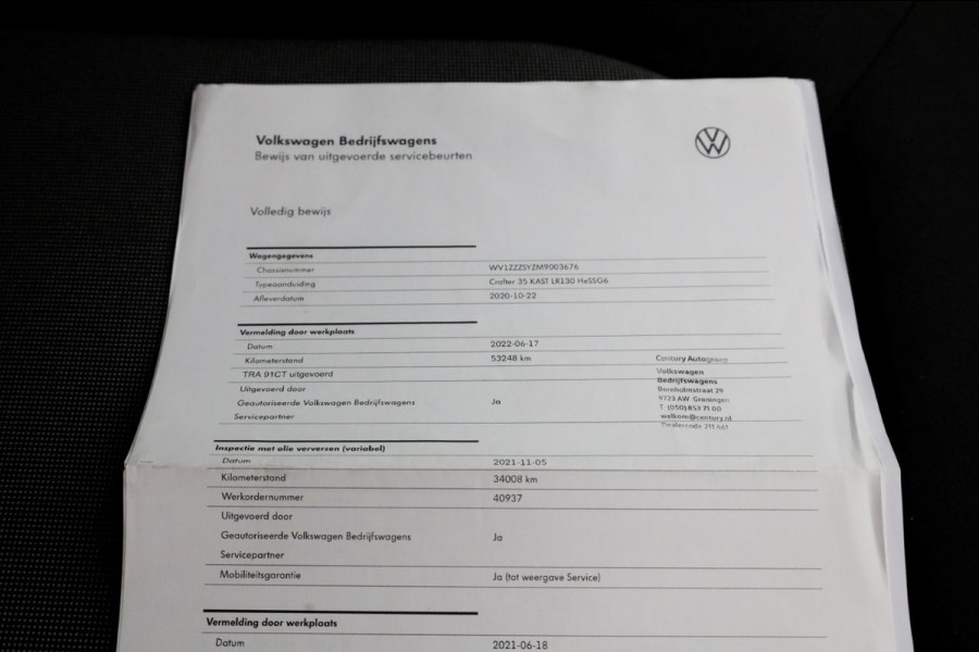 Volkswagen Crafter 35 2.0 TDI 177pk L4H3 RWD (L3H2) Maxi Navi/Camera Laadklep 500kg 10-2020