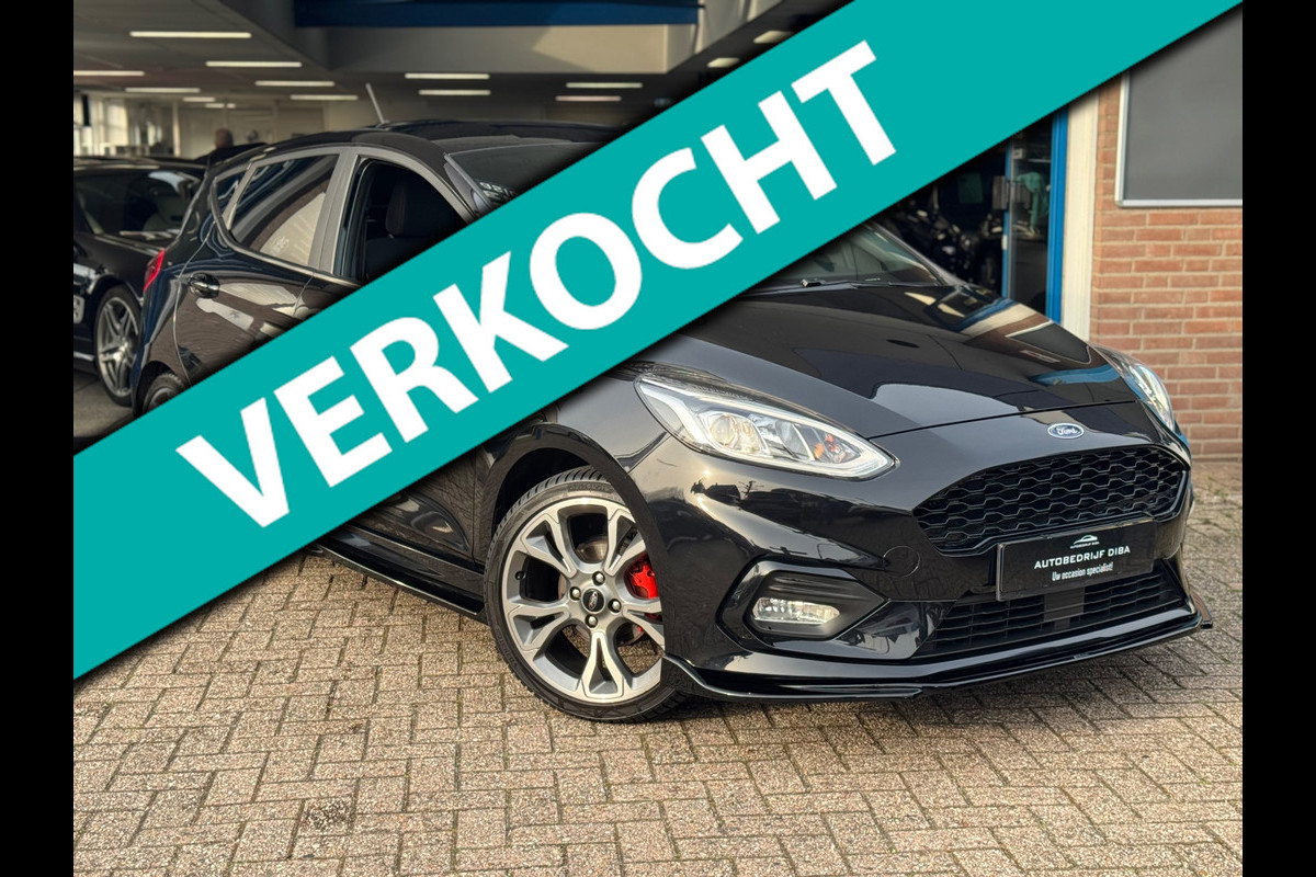 Ford Fiesta 1.0 EcoBoost ST-Line 2019 Zwart NAVI CLIMA NAP!