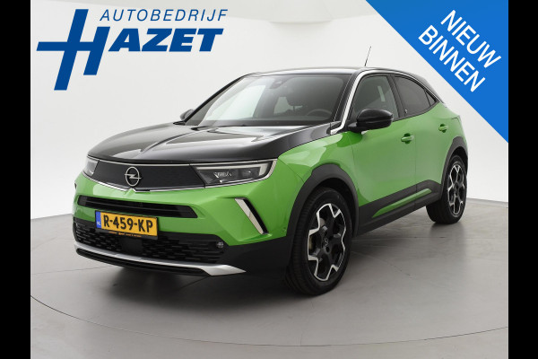 Opel Mokka-e ULTIMATE 50 KWH TWO TONE 94% SOH + LEDER/ALCANTARA | STOEL/STUURVERW. | 18 INCH | MATCHA GREEN
