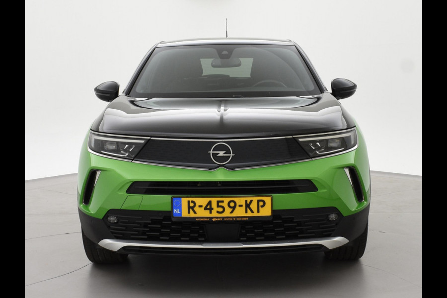 Opel Mokka-e ULTIMATE 50 KWH TWO TONE 94% SOH + LEDER/ALCANTARA | STOEL/STUURVERW. | 18 INCH | MATCHA GREEN