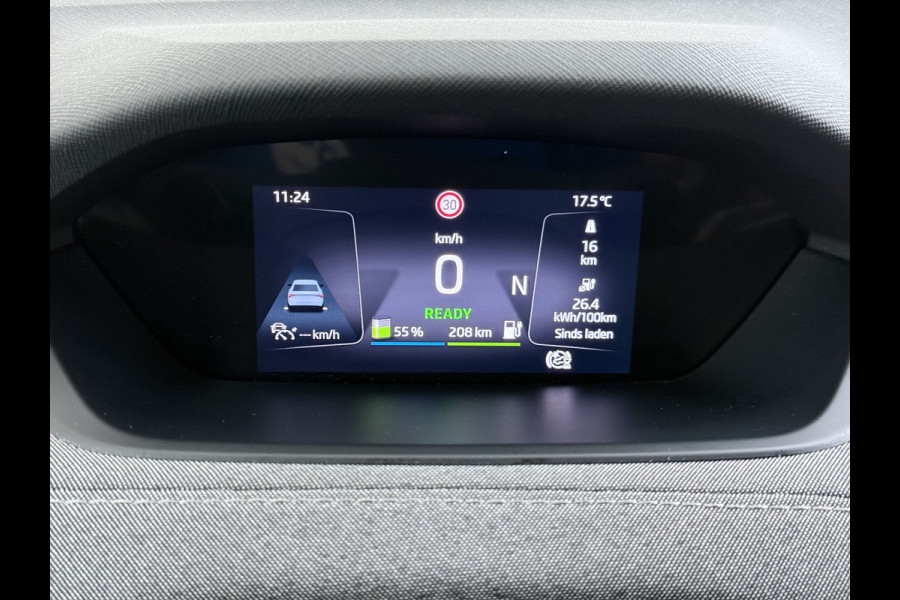 Škoda ENYAQ iV 80 82kwh 204PK Soh 96% Camera 1/2 Leer Apple Carplay Android Warmtepomp First Edition Navi 3-Zone-Ecc 19"lm PDC-a+v Adaptive-Cru Lane-Assist Luxus E-Call Stuurverwarming Led Isofix Keyless-Go DAB Rijstrooksensor Origineel Nederlandse Auto Nieuwprijs €  53.000,-