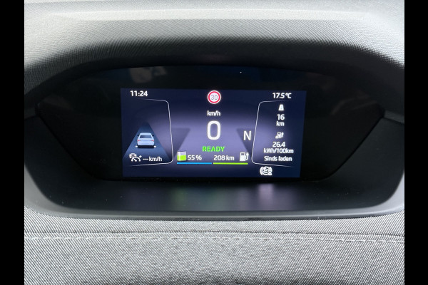 Škoda ENYAQ iV 80 82kwh 204PK Soh 96% Camera 1/2 Leer Apple Carplay Android Warmtepomp First Edition Navi 3-Zone-Ecc 19"lm PDC-a+v Adaptive-Cru Lane-Assist Luxus E-Call Stuurverwarming Led Isofix Keyless-Go DAB Rijstrooksensor Origineel Nederlandse Auto Nieuwprijs €  53.000,-