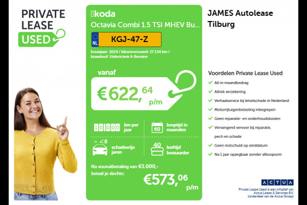 Škoda Octavia Combi 1.5 TSI MHEV Business Edition CAMERA | CARPLAY-NAV | EL-ACHTERKLEP