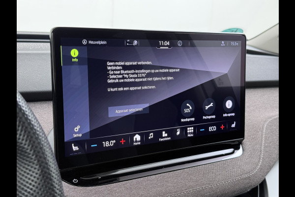 Škoda ENYAQ iV 80 82kwh 204PK Soh 95% Pano-Dak Camera Apple Carplay Android First Edition Navi 3-Zone-Ecc 19"lm PDC-a+v Adaptive-Cruise Lane-Assist Luxus E-Call Stuurverwarming Led Isofix Keyless-Go DAB Rijstrooksensor Origineel Nederlandse Auto Nieuwprijs €  53.000,-