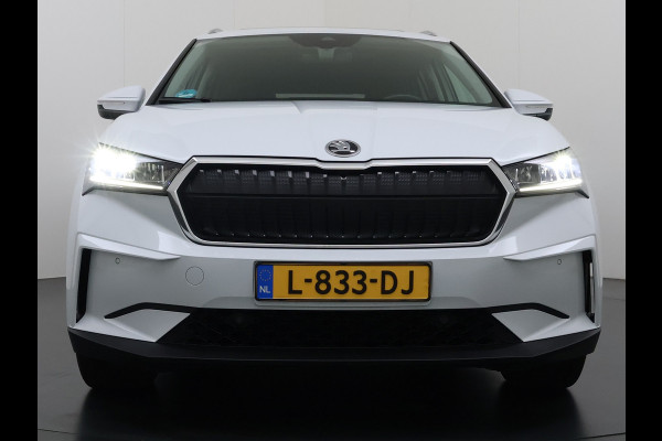 Škoda ENYAQ iV 80 82kwh 204PK Soh 95% Pano-Dak Camera Apple Carplay Android First Edition Navi 3-Zone-Ecc 19"lm PDC-a+v Adaptive-Cruise Lane-Assist Luxus E-Call Stuurverwarming Led Isofix Keyless-Go DAB Rijstrooksensor Origineel Nederlandse Auto Nieuwprijs €  53.000,-