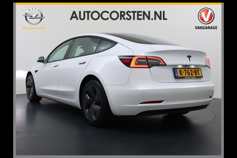 Tesla Model 3 RWD LFP-Accu SR plus Soh 91% 325PK Lmv 18" AutoPilot FSD Leder Panoramadak Adaptive-Cruise Camera's Elektr.-Stuur+Stoelen+Spiege Navi LED Comfortstoelen ACC DAB Voorverwarmen interieur via App Keyless One-Pedal-Drive Origineel Nederlandse auto tot 11kw laden thuis!
