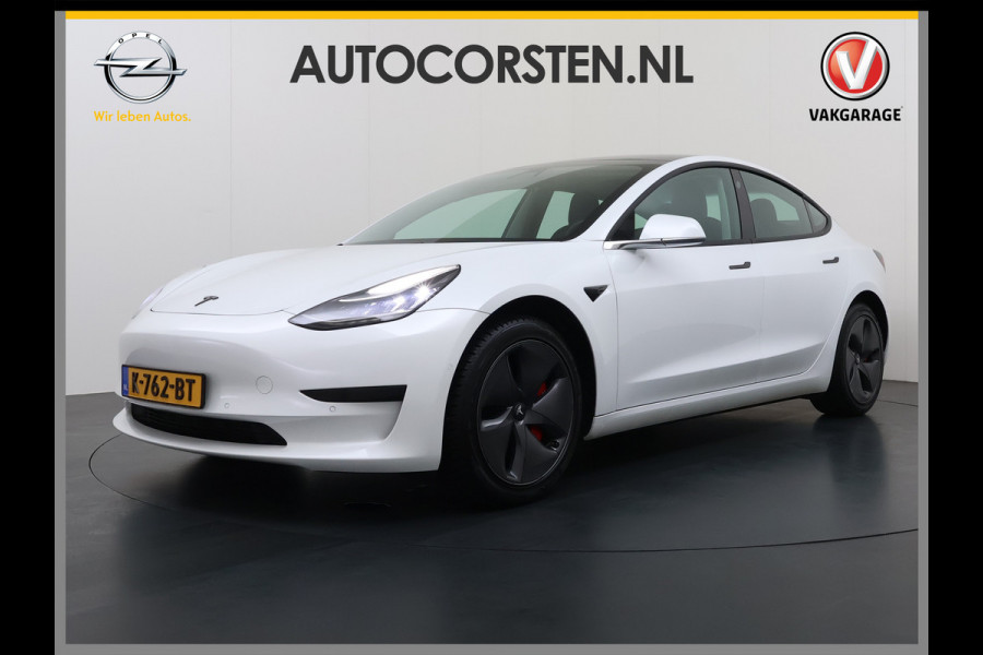 Tesla Model 3 RWD LFP-Accu SR plus Soh 91% 325PK Lmv 18" AutoPilot FSD Leder Panoramadak Adaptive-Cruise Camera's Elektr.-Stuur+Stoelen+Spiege Navi LED Comfortstoelen ACC DAB Voorverwarmen interieur via App Keyless One-Pedal-Drive Origineel Nederlandse auto tot 11kw laden thuis!