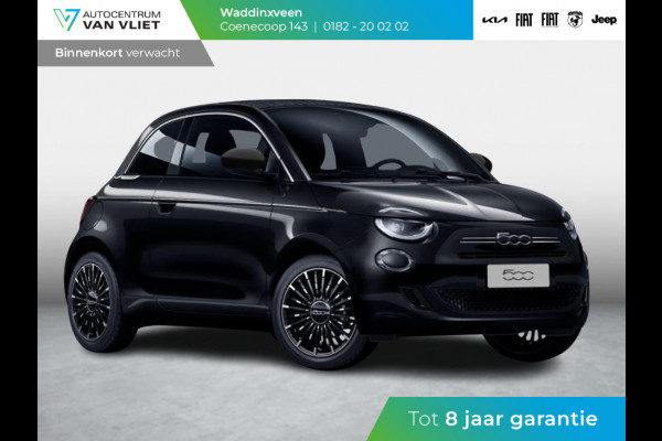 Fiat 500C Hybrid La Prima Cabrio | Clima | LED | PDC | JBL Premium Audio | 17" | Camera | Canneloni Ivory/Piombo interieur