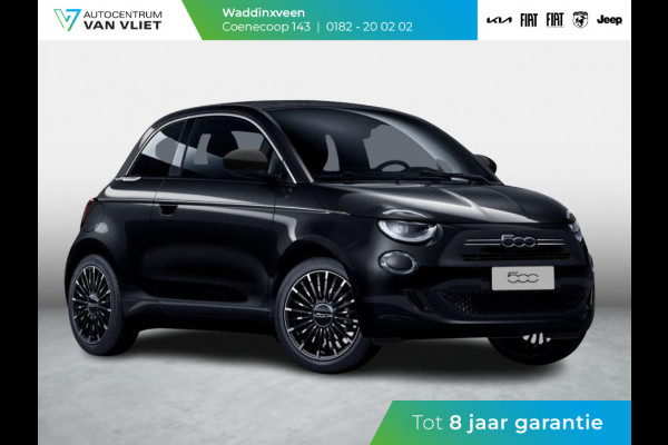 Fiat 500C Hybrid La Prima Cabrio | Clima | LED | PDC | JBL Premium Audio | 17" | Camera | Canneloni Ivory/Piombo interieur
