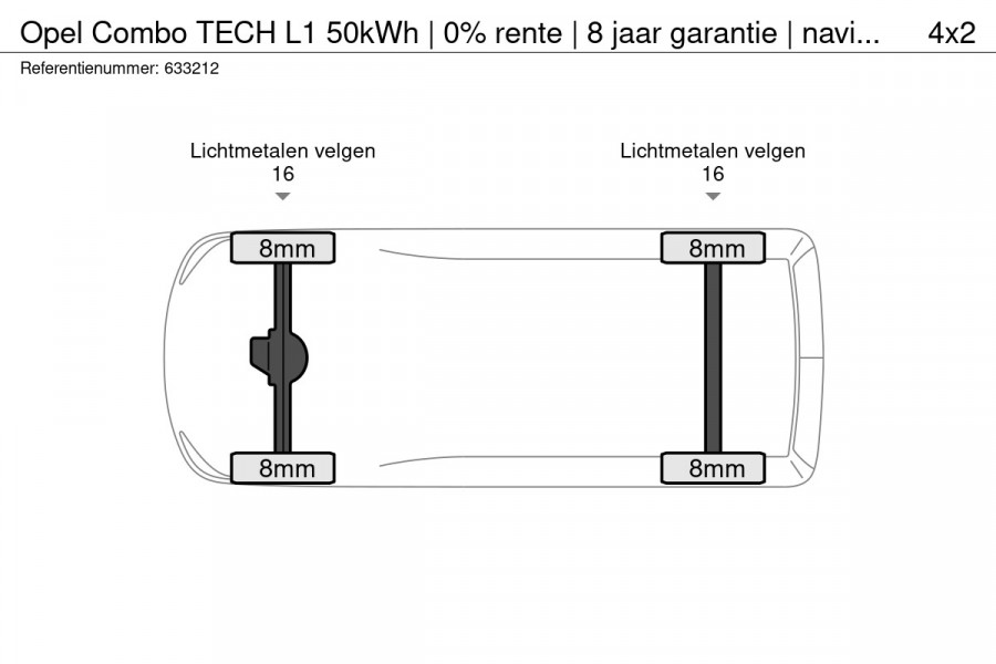 Opel Combo TECH L1 50kWh | 0% rente | 8 jaar garantie | navigatie | Apple Carplay | camera | digitale binnenspiegel | parkeersensoren v/a | dodehoekdetectie | bumpers in kleur | Climate Control | etc.