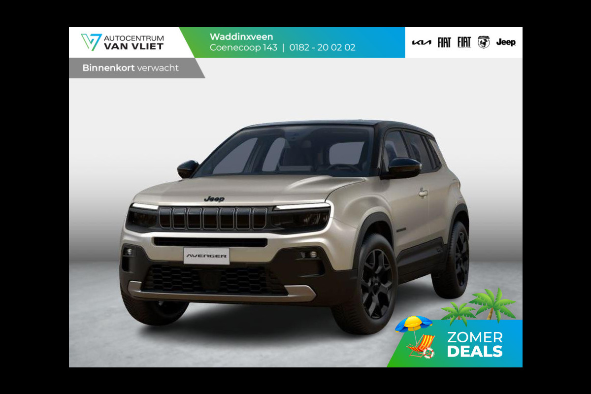 Jeep Avenger Black Edition 54 kWh | Schuif/Kanteldak | Winter Pack | Infotainment&Convenience Pack | Bicolore