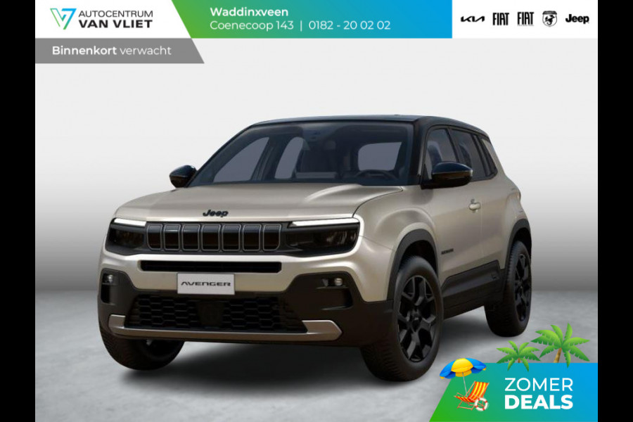 Jeep Avenger Black Edition 54 kWh | Schuif/Kanteldak | Winter Pack | Infotainment&Convenience Pack | Bicolore