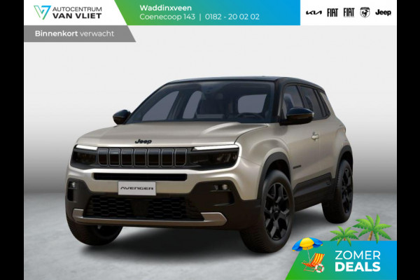 Jeep Avenger Black Edition 54 kWh | Schuif/Kanteldak | Winter Pack | Infotainment&Convenience Pack | Bicolore