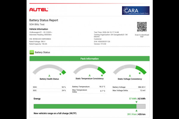 Volkswagen ID.3 Pro 62 kWh|92%SOH|STOEL-, STUURVERW|ANDROID/APPLE CARPLAY|ACC|CRUISE,CLIMATE CONTROL|NL-AUTO|NAP|INCL.BTW|1e EIG.|