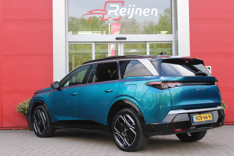 Peugeot E-5008 LAUNCH EDITION GT 325PK Dual Motor 73 kWh | PANORAMA SCHUIF / KANTELDAK | LEDEREN BEKLEDING NAPPA | ELEKTRISCH VERSTELBARE VOOR STOELEN, MET GEHEUGENFUNCTIE OP BESTUURDERSSTOEL | STOEL VERWARMING | STOEL MASAGE | ACHTERBANK VERWARMING | STUUR VERWARMING | WARMTE POMP | ALARM SYSTEEM | DRAADLOOS APPLE CARPLAY / ANDROID AUTO | DRAADLOZE TELEFOONLADER | VISIOPARK 360° HD CAMERA'S | DRIVE ASSIST 2.0 SEMI-AUTONOOMRIJDEN | SFEER VERLICHTING | DRAADLOZE TELEFOONLADER | ADAPTIVE CRUISE CONTROL | DODEHOEK DETECTIE | 7-PERSOONS |