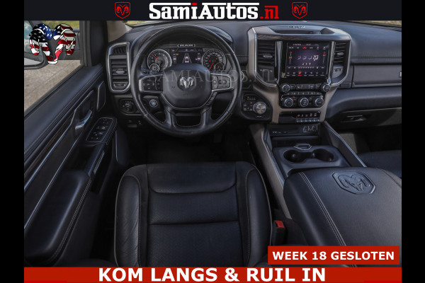 Dodge Ram BOM VOL | 5.7 V8 HEMI 402 PK | LUCHTVERING | ADAPTIVE CRUISE | PANODAK | 360 CAMERA | OPEN UITLAAT KLEP | CREW CAB | DUBBELE CABINE | 5 PERSOONS | DC |
