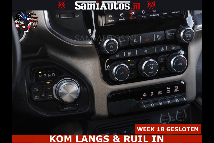 Dodge Ram BOM VOL | 5.7 V8 HEMI 402 PK | LUCHTVERING | ADAPTIVE CRUISE | PANODAK | 360 CAMERA | OPEN UITLAAT KLEP | CREW CAB | DUBBELE CABINE | 5 PERSOONS | DC |