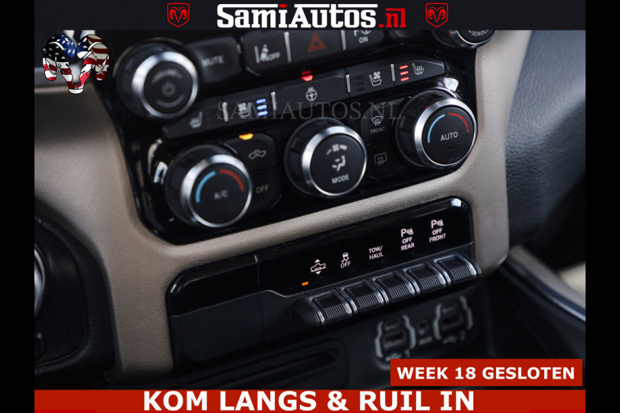 Dodge Ram BOM VOL | 5.7 V8 HEMI 402 PK | LUCHTVERING | ADAPTIVE CRUISE | PANODAK | 360 CAMERA | OPEN UITLAAT KLEP | CREW CAB | DUBBELE CABINE | 5 PERSOONS | DC |