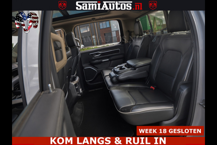 Dodge Ram BOM VOL | 5.7 V8 HEMI 402 PK | LUCHTVERING | ADAPTIVE CRUISE | PANODAK | 360 CAMERA | OPEN UITLAAT KLEP | CREW CAB | DUBBELE CABINE | 5 PERSOONS | DC |