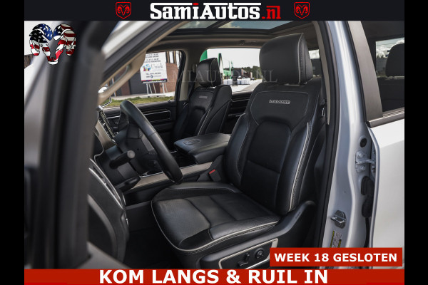 Dodge Ram BOM VOL | 5.7 V8 HEMI 402 PK | LUCHTVERING | ADAPTIVE CRUISE | PANODAK | 360 CAMERA | OPEN UITLAAT KLEP | CREW CAB | DUBBELE CABINE | 5 PERSOONS | DC |