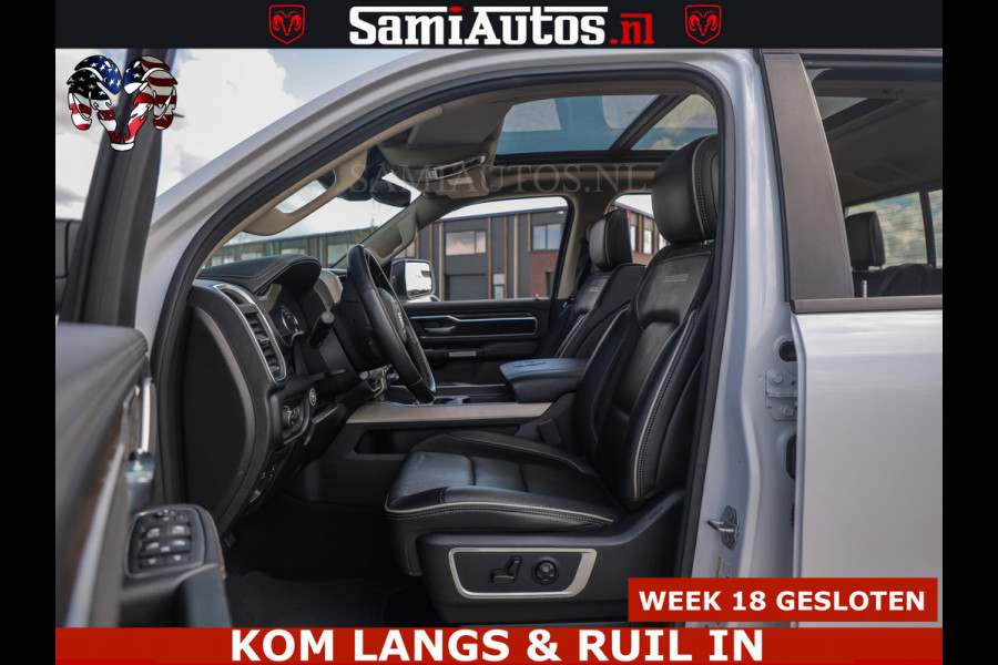 Dodge Ram BOM VOL | 5.7 V8 HEMI 402 PK | LUCHTVERING | ADAPTIVE CRUISE | PANODAK | 360 CAMERA | OPEN UITLAAT KLEP | CREW CAB | DUBBELE CABINE | 5 PERSOONS | DC |