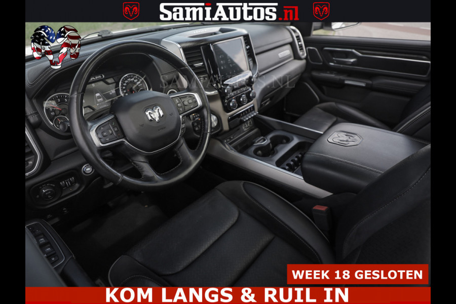 Dodge Ram BOM VOL | 5.7 V8 HEMI 402 PK | LUCHTVERING | ADAPTIVE CRUISE | PANODAK | 360 CAMERA | OPEN UITLAAT KLEP | CREW CAB | DUBBELE CABINE | 5 PERSOONS | DC |