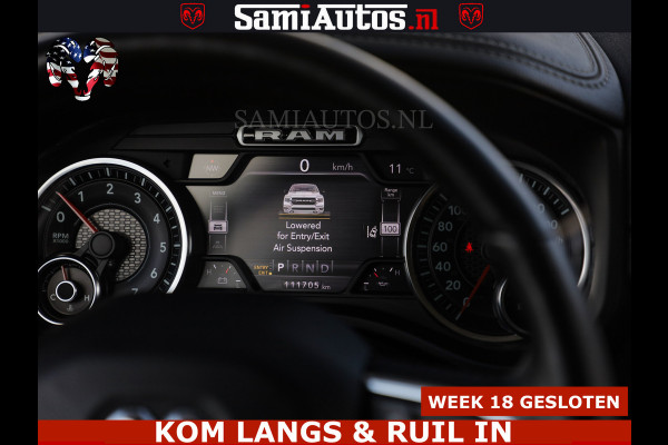 Dodge Ram BOM VOL | 5.7 V8 HEMI 402 PK | LUCHTVERING | ADAPTIVE CRUISE | PANODAK | 360 CAMERA | OPEN UITLAAT KLEP | CREW CAB | DUBBELE CABINE | 5 PERSOONS | DC |