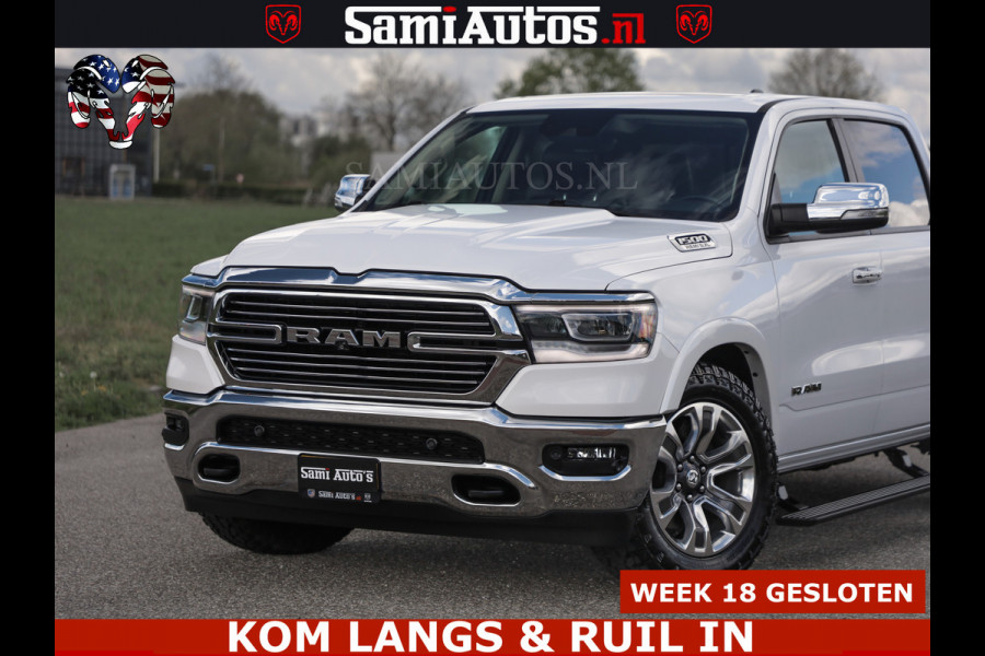 Dodge Ram BOM VOL | 5.7 V8 HEMI 402 PK | LUCHTVERING | ADAPTIVE CRUISE | PANODAK | 360 CAMERA | OPEN UITLAAT KLEP | CREW CAB | DUBBELE CABINE | 5 PERSOONS | DC |