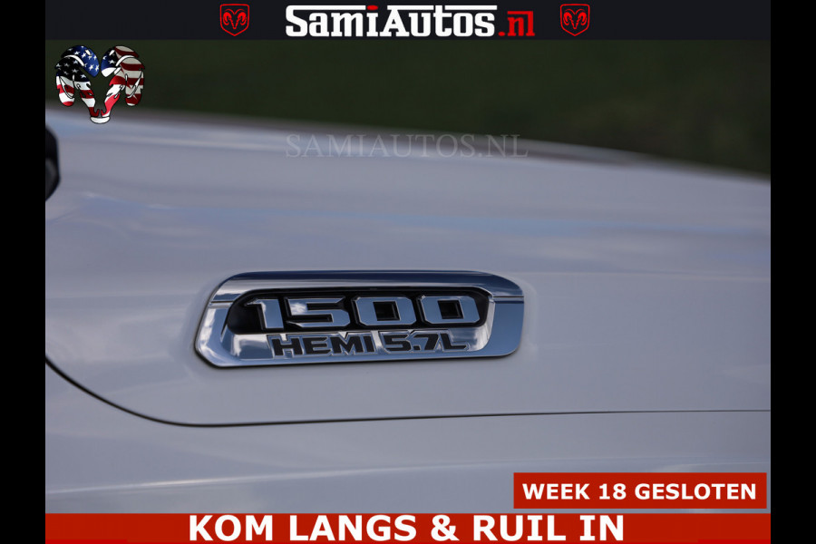 Dodge Ram BOM VOL | 5.7 V8 HEMI 402 PK | LUCHTVERING | ADAPTIVE CRUISE | PANODAK | 360 CAMERA | OPEN UITLAAT KLEP | CREW CAB | DUBBELE CABINE | 5 PERSOONS | DC |