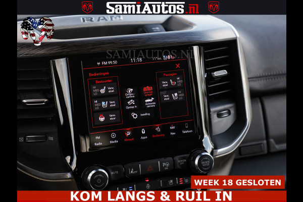 Dodge Ram BOM VOL | 5.7 V8 HEMI 402 PK | LUCHTVERING | ADAPTIVE CRUISE | PANODAK | 360 CAMERA | OPEN UITLAAT KLEP | CREW CAB | DUBBELE CABINE | 5 PERSOONS | DC |