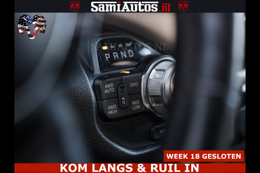 Dodge Ram BOM VOL | 5.7 V8 HEMI 402 PK | LUCHTVERING | ADAPTIVE CRUISE | PANODAK | 360 CAMERA | OPEN UITLAAT KLEP | CREW CAB | DUBBELE CABINE | 5 PERSOONS | DC |