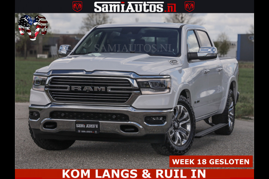 Dodge Ram BOM VOL | 5.7 V8 HEMI 402 PK | LUCHTVERING | ADAPTIVE CRUISE | PANODAK | 360 CAMERA | OPEN UITLAAT KLEP | CREW CAB | DUBBELE CABINE | 5 PERSOONS | DC |