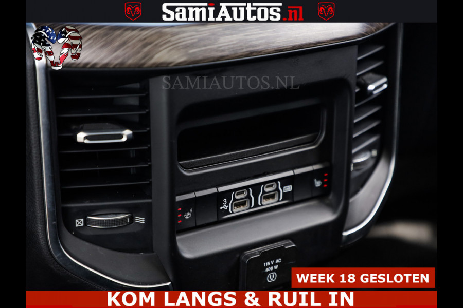 Dodge Ram BOM VOL | 5.7 V8 HEMI 402 PK | LUCHTVERING | ADAPTIVE CRUISE | PANODAK | 360 CAMERA | OPEN UITLAAT KLEP | CREW CAB | DUBBELE CABINE | 5 PERSOONS | DC |