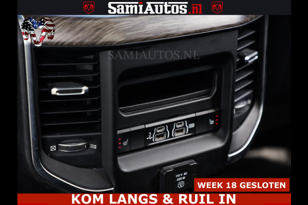 Dodge Ram BOM VOL | 5.7 V8 HEMI 402 PK | LUCHTVERING | ADAPTIVE CRUISE | PANODAK | 360 CAMERA | OPEN UITLAAT KLEP | CREW CAB | DUBBELE CABINE | 5 PERSOONS | DC |