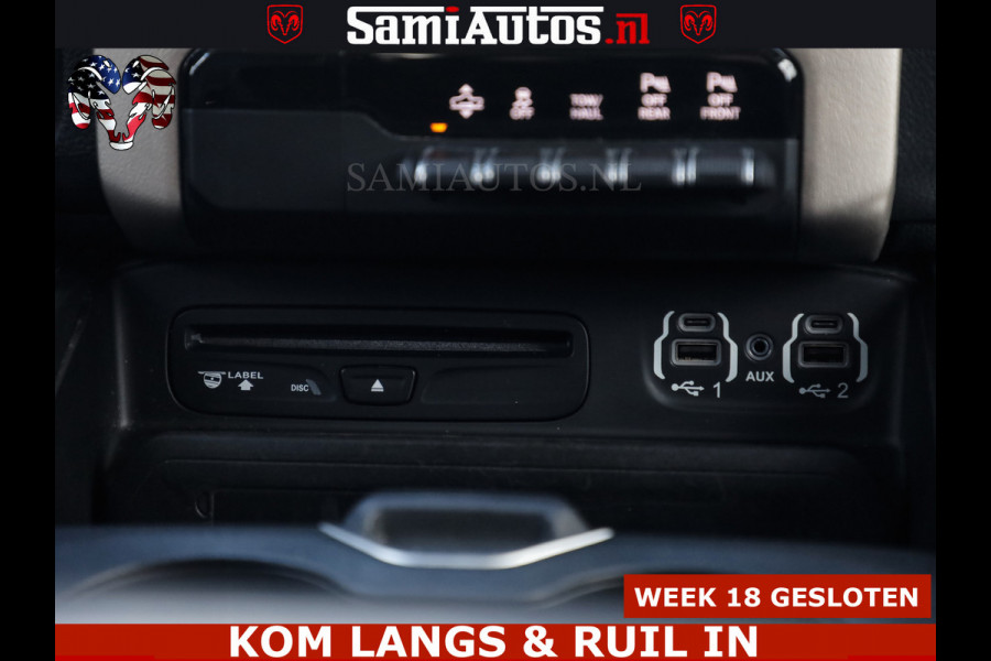 Dodge Ram BOM VOL | 5.7 V8 HEMI 402 PK | LUCHTVERING | ADAPTIVE CRUISE | PANODAK | 360 CAMERA | OPEN UITLAAT KLEP | CREW CAB | DUBBELE CABINE | 5 PERSOONS | DC |