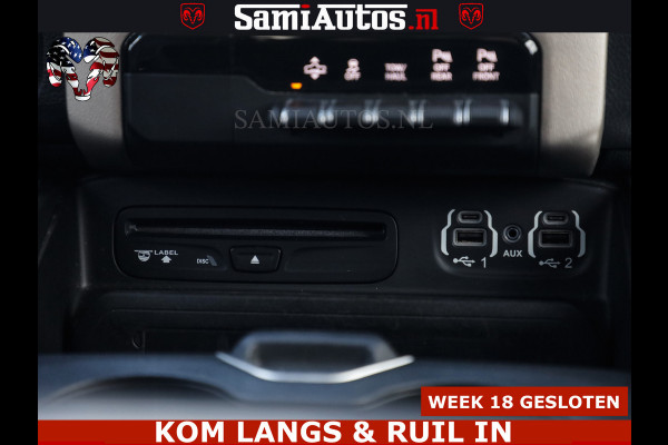 Dodge Ram BOM VOL | 5.7 V8 HEMI 402 PK | LUCHTVERING | ADAPTIVE CRUISE | PANODAK | 360 CAMERA | OPEN UITLAAT KLEP | CREW CAB | DUBBELE CABINE | 5 PERSOONS | DC |