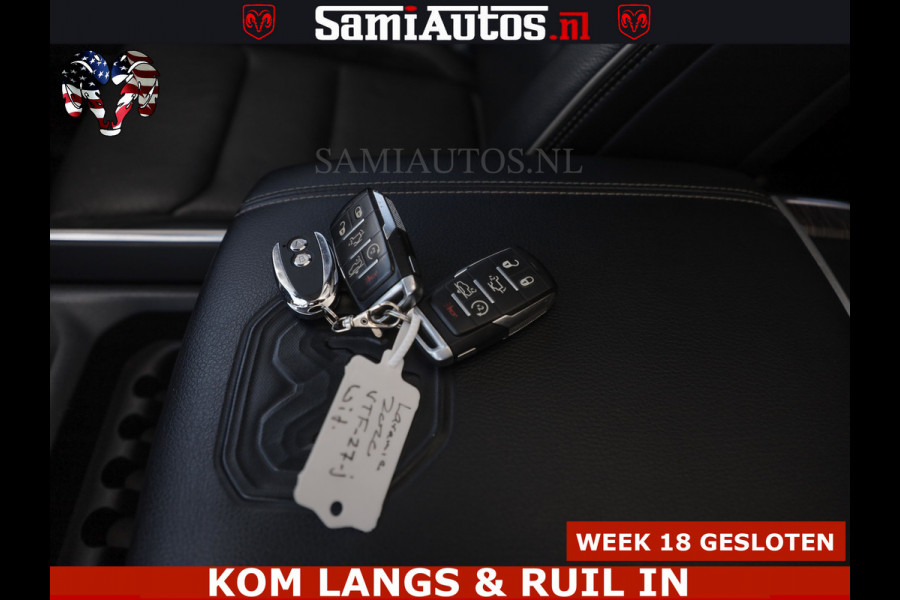 Dodge Ram BOM VOL | 5.7 V8 HEMI 402 PK | LUCHTVERING | ADAPTIVE CRUISE | PANODAK | 360 CAMERA | OPEN UITLAAT KLEP | CREW CAB | DUBBELE CABINE | 5 PERSOONS | DC |