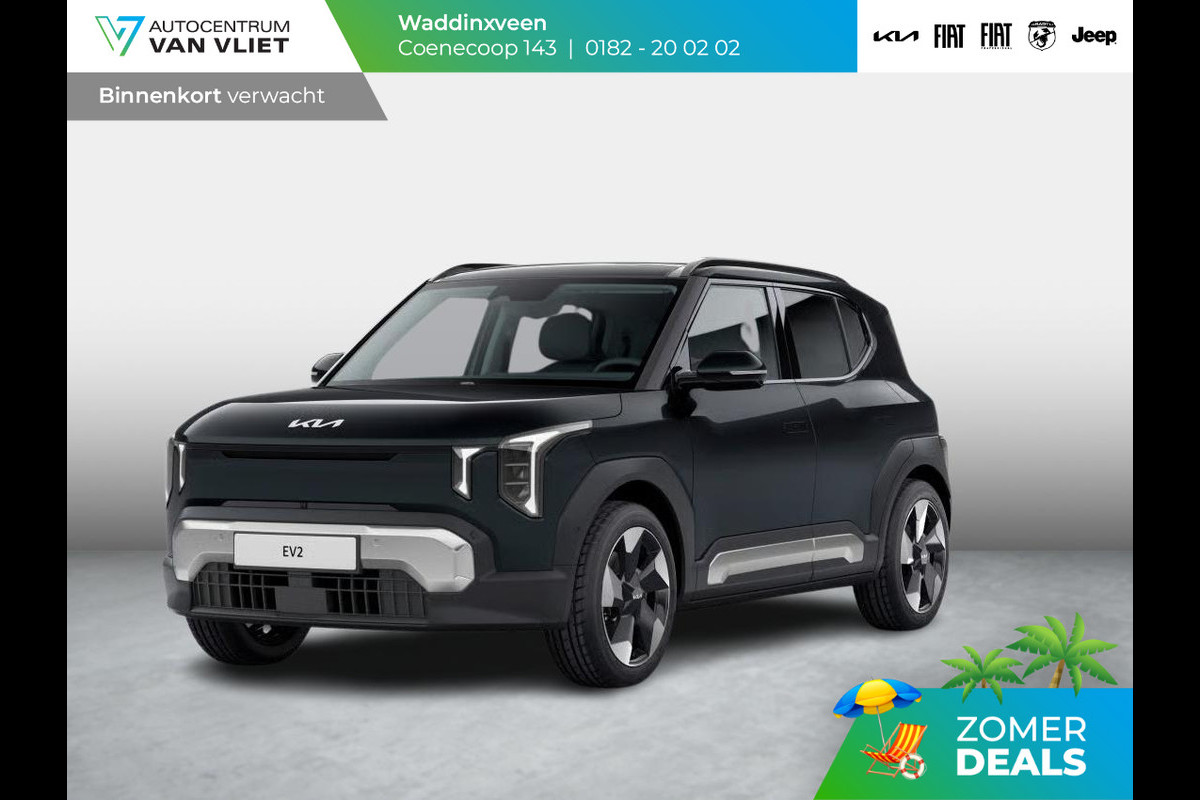 Kia EV2 Plus Advanced 42.2 kWh 5p. | Actieprijs * | Clima | Adapt. cruise | Navi | Schuif/Kanteldak | 18" | Stoel&Stuur Verwarming | Harman Kardon | Apple Carplay